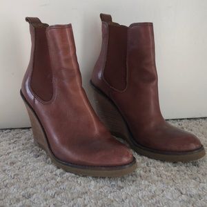 Lucky Brand Brown Booties. Size 7.5.